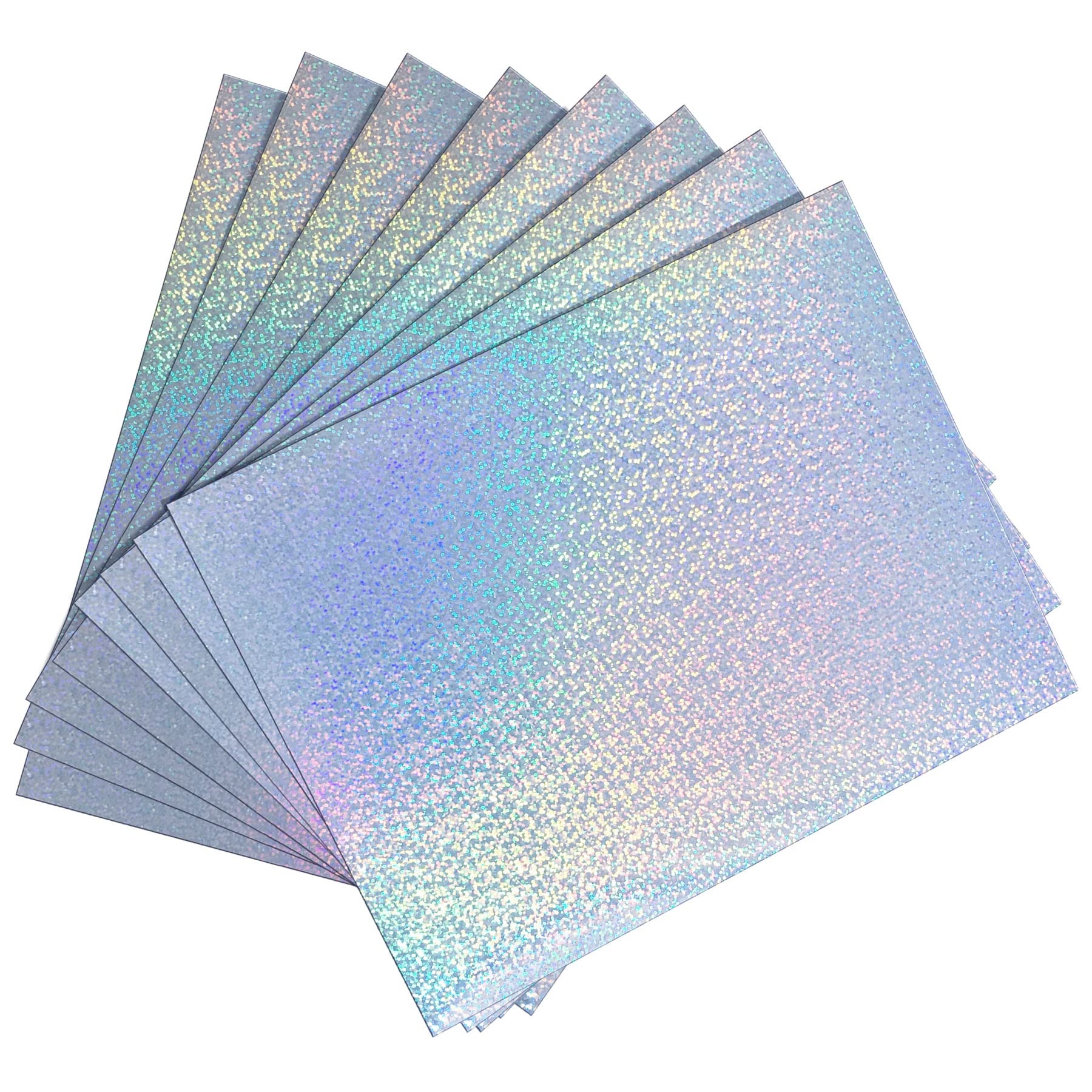 Holographic Printable Sticker Paper For Inkjet amp Laser Printer 20 Sheets Holographic Vinyl Sticker Printer Paper Waterproof Self Adhesive 8 5 X 11 