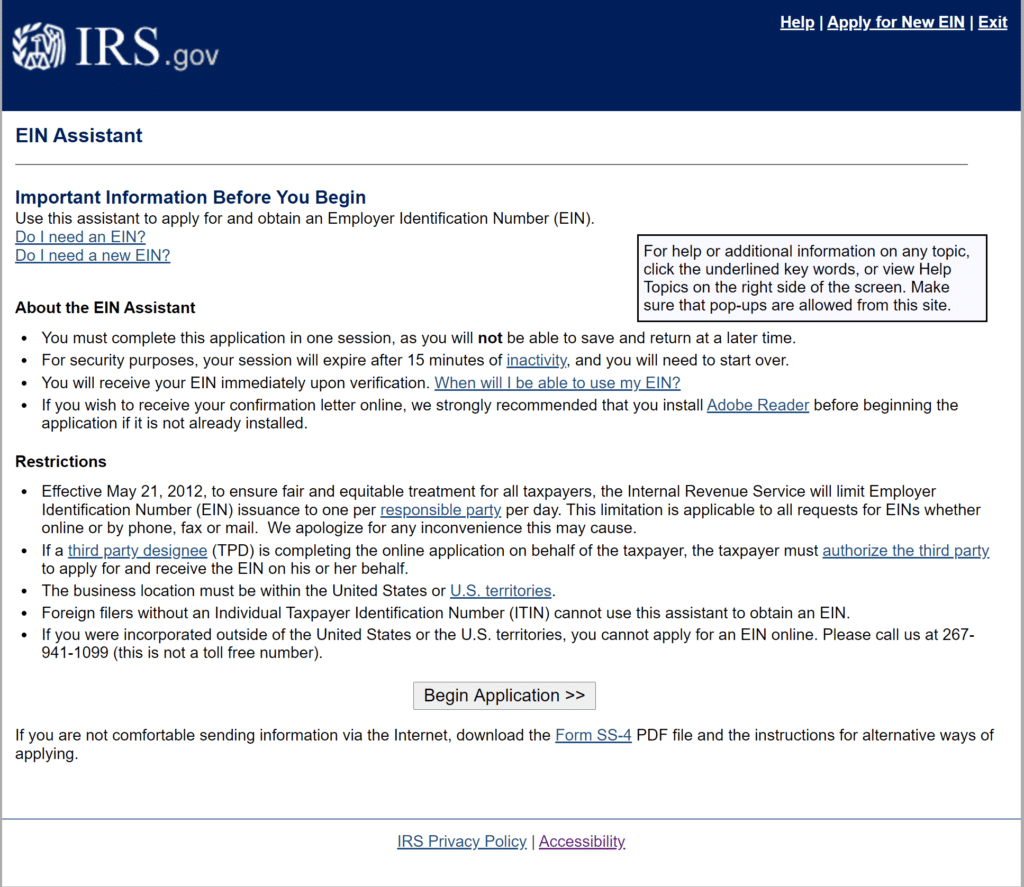 How To Apply For An Estate EIN Or TIN Online 9 Step Guide 
