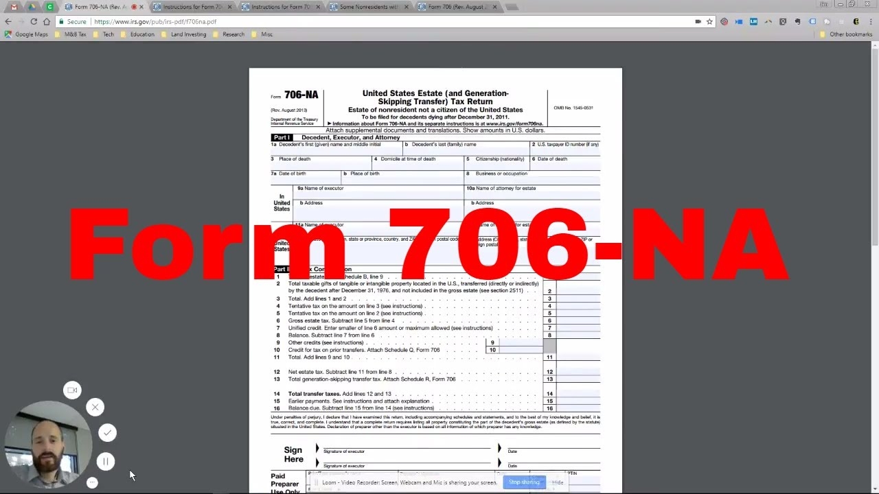Irs Form 706-Na