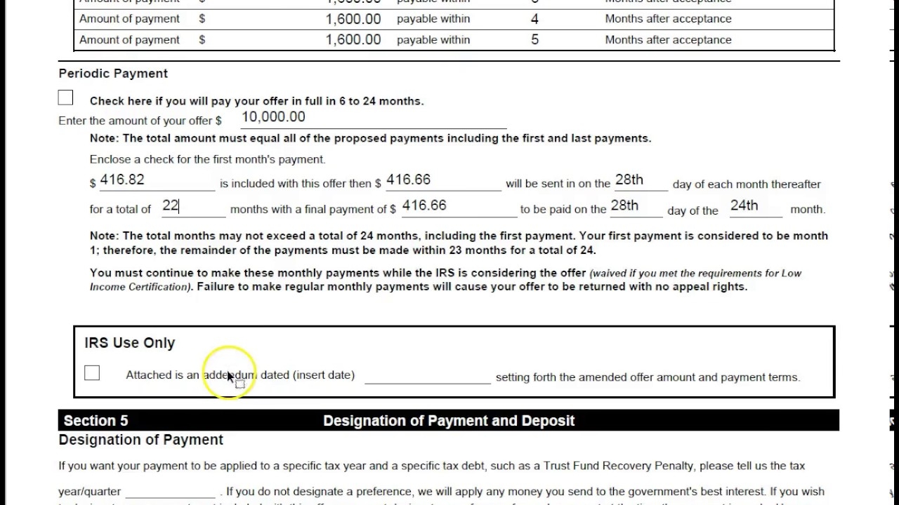 Printable Tax Form 656