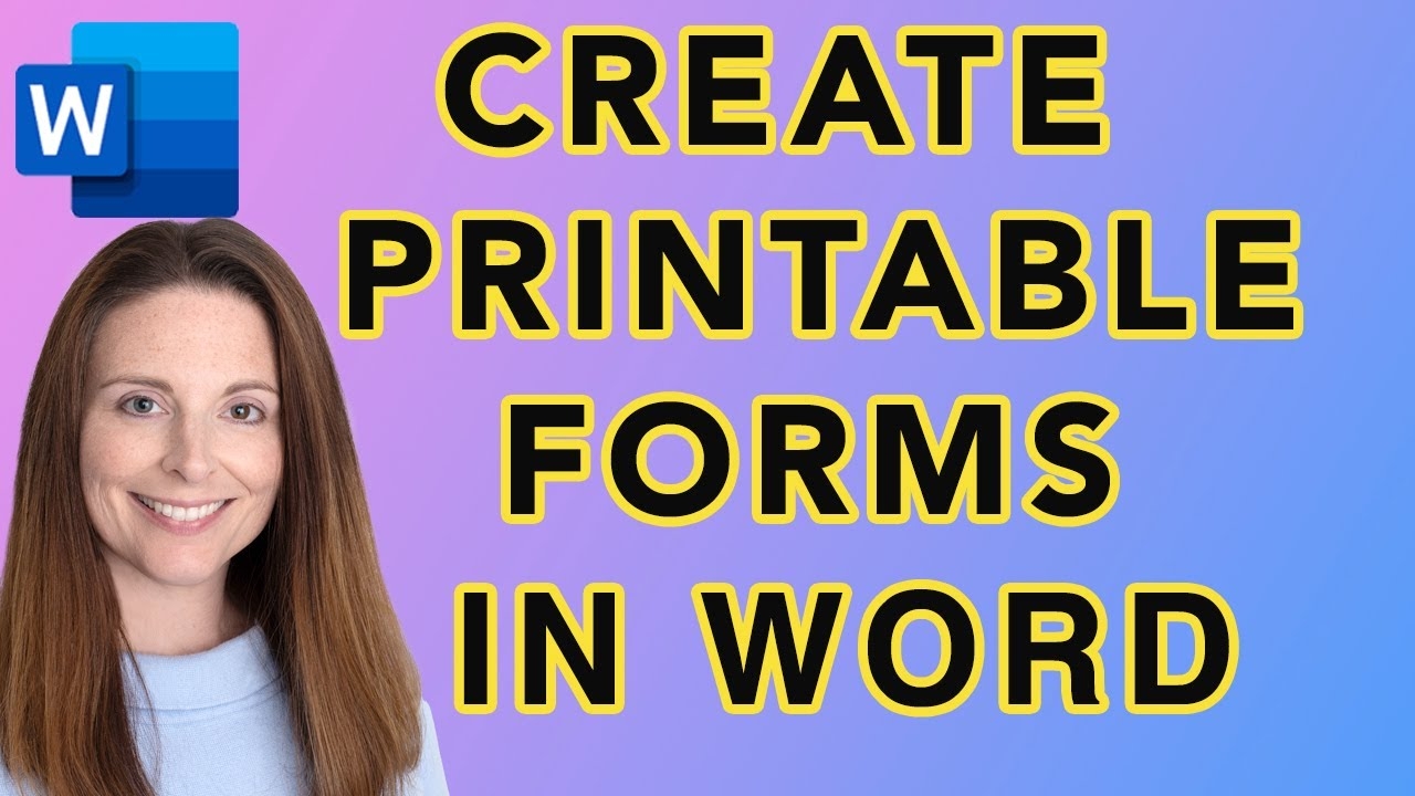 How To Create Printable Forms In Word Make Your Fillable Form Printable