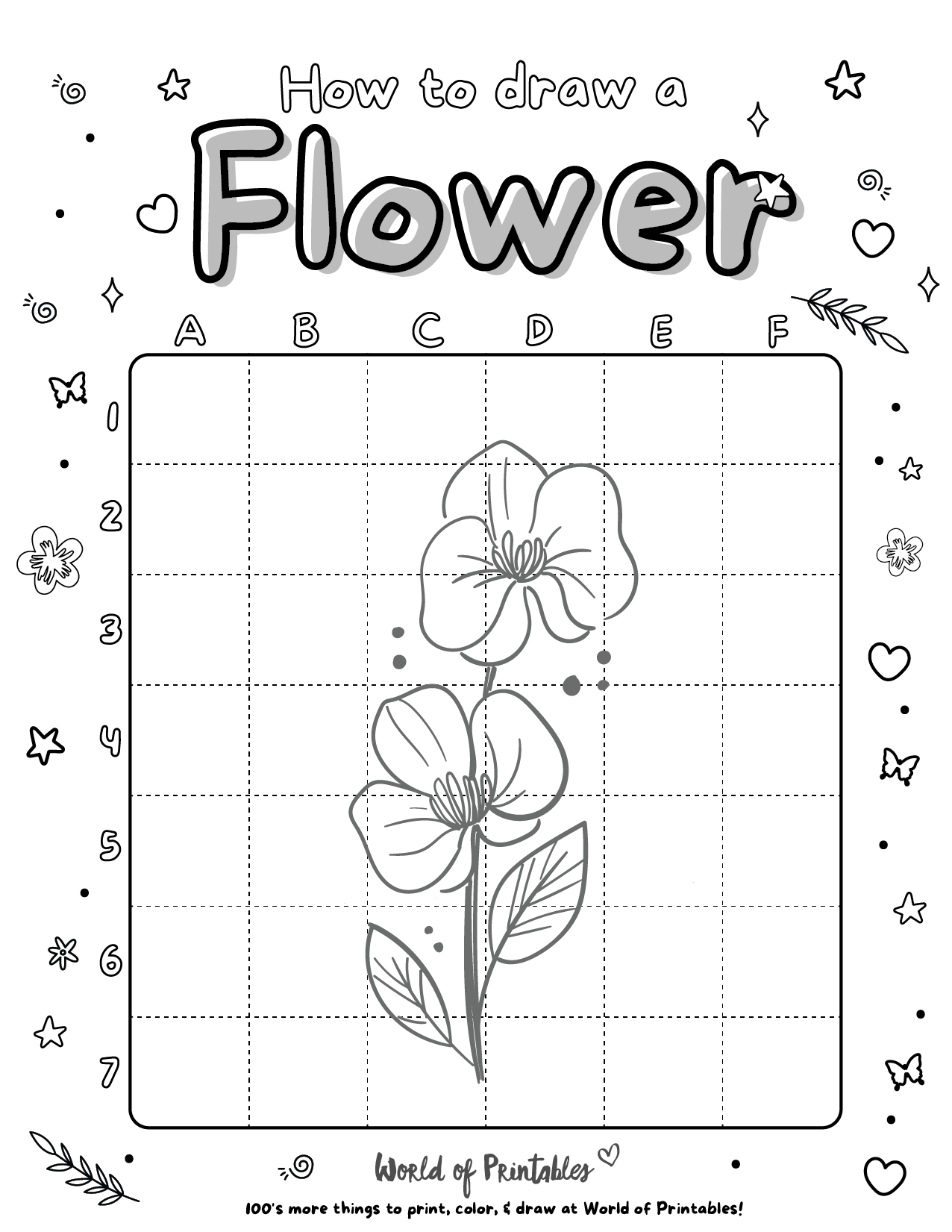 Flower Worksheet Printable