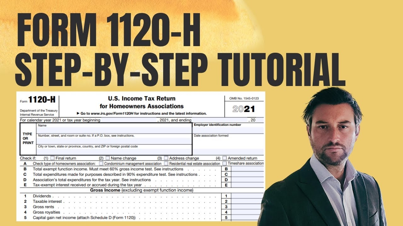 How To File Form 1120 H For A Homeowners Association