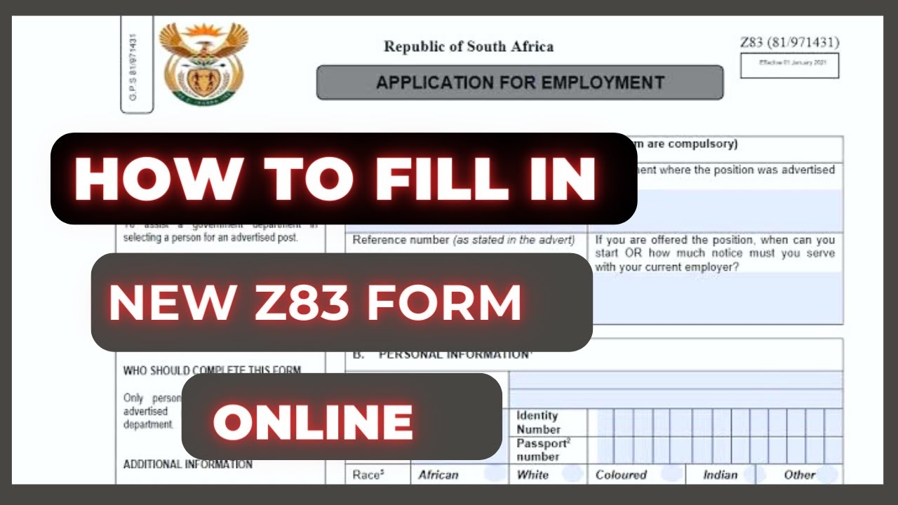 New Z83 Form 2023 Fillable