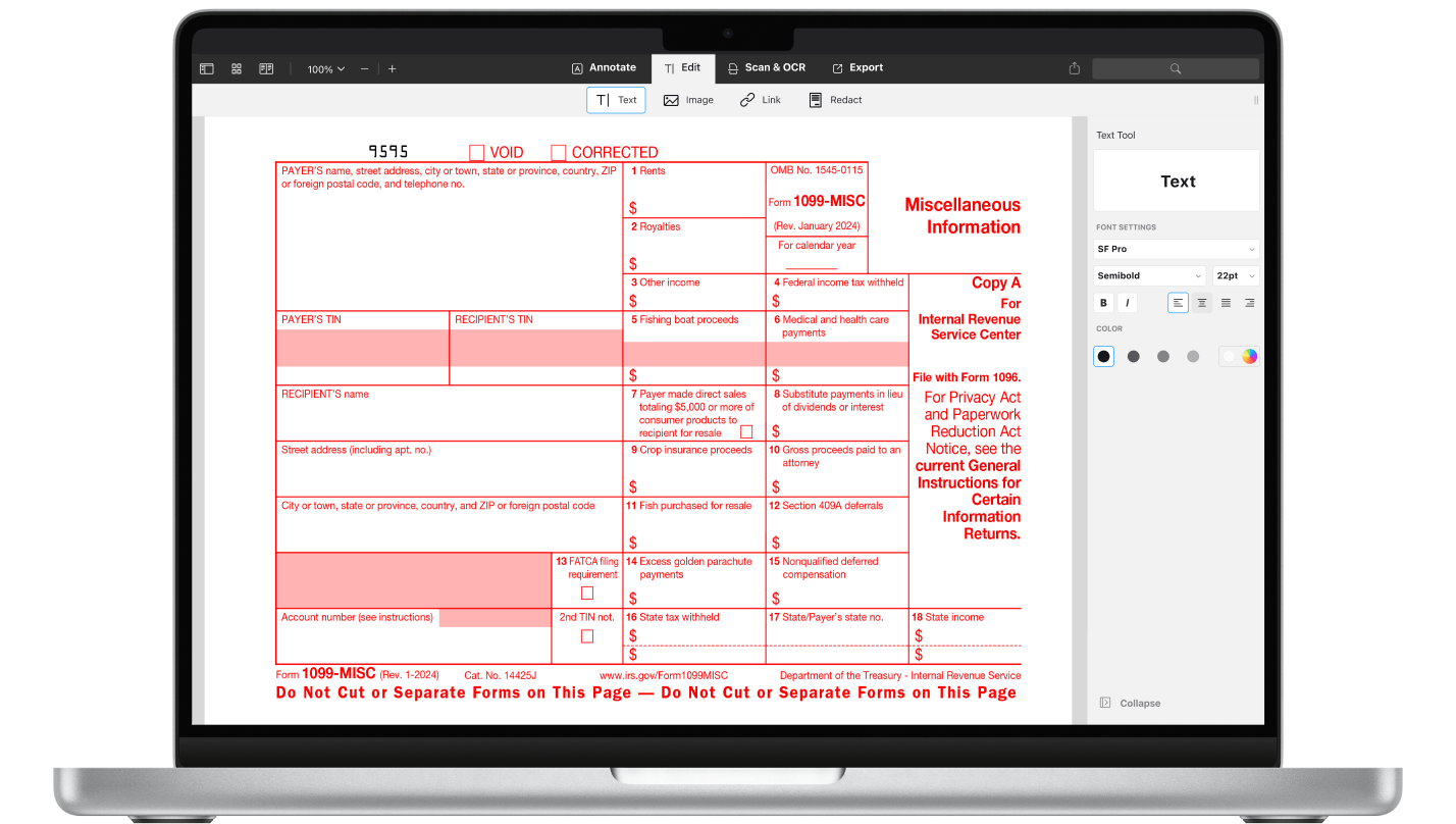 How To Fill Out IRS 1099 MISC Form PDF 2025 PDF Expert