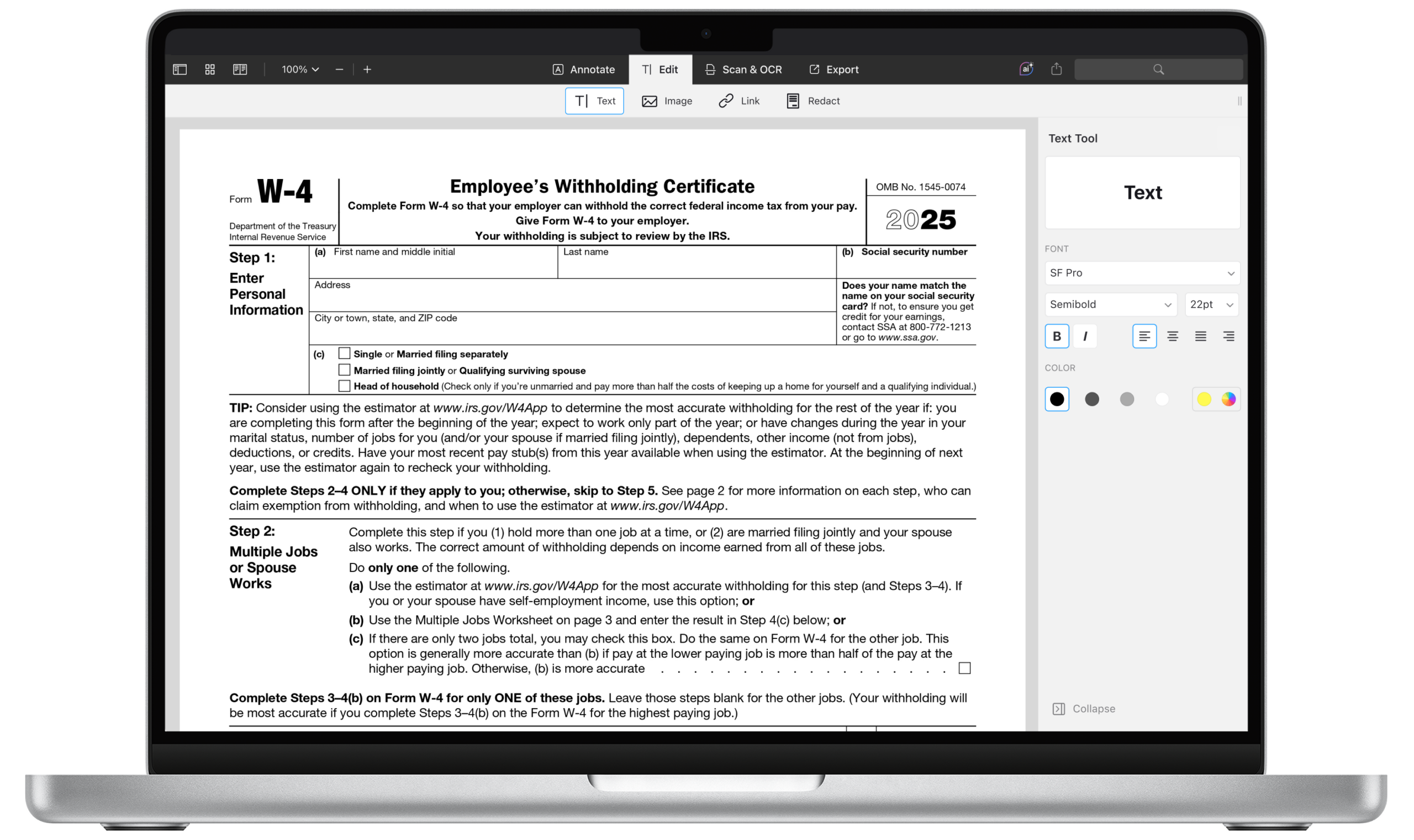 Form 2024 W4