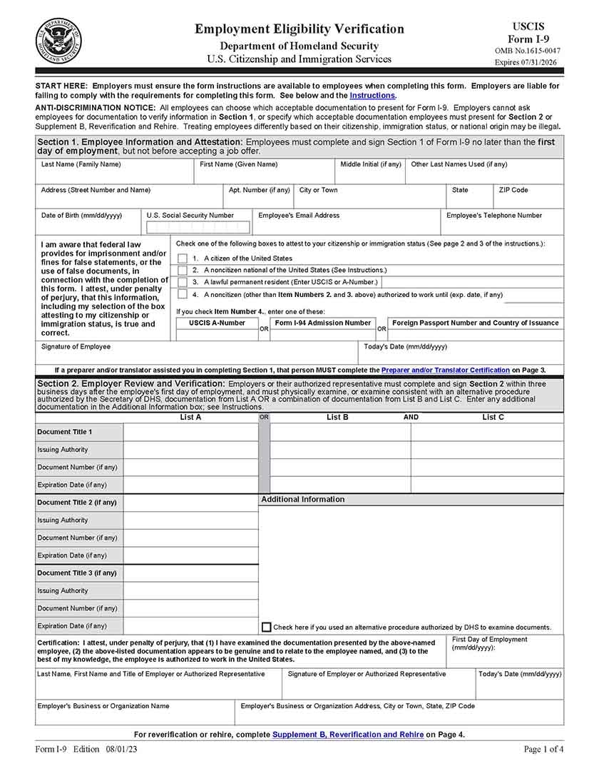I 9 Form Definition amp Legal Requirements Free Download 