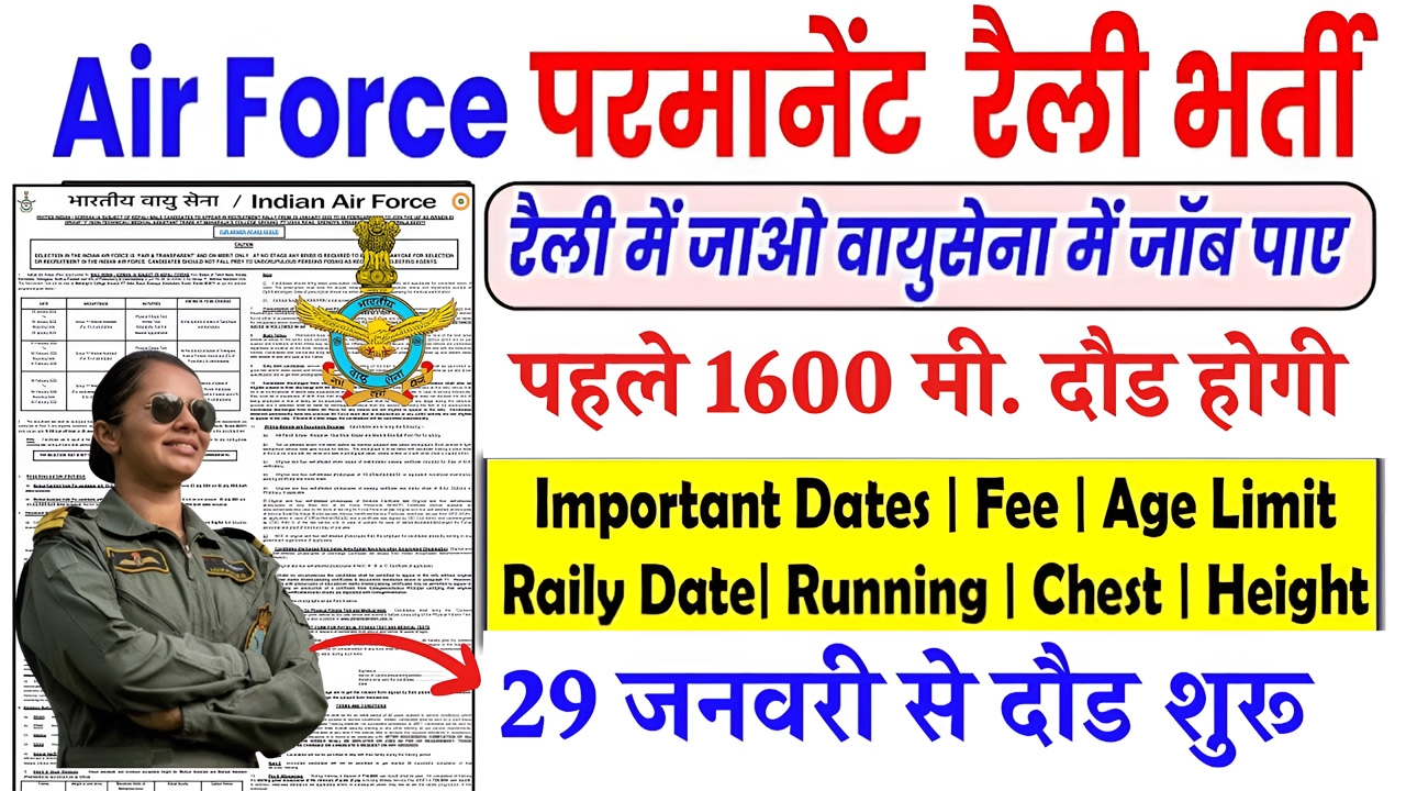IAF Airmen Group Y Recruitment 2025 Notification Out Apply Now