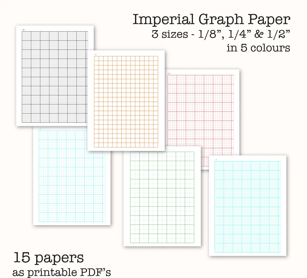 Printable Graph Paper 1/8 Inch