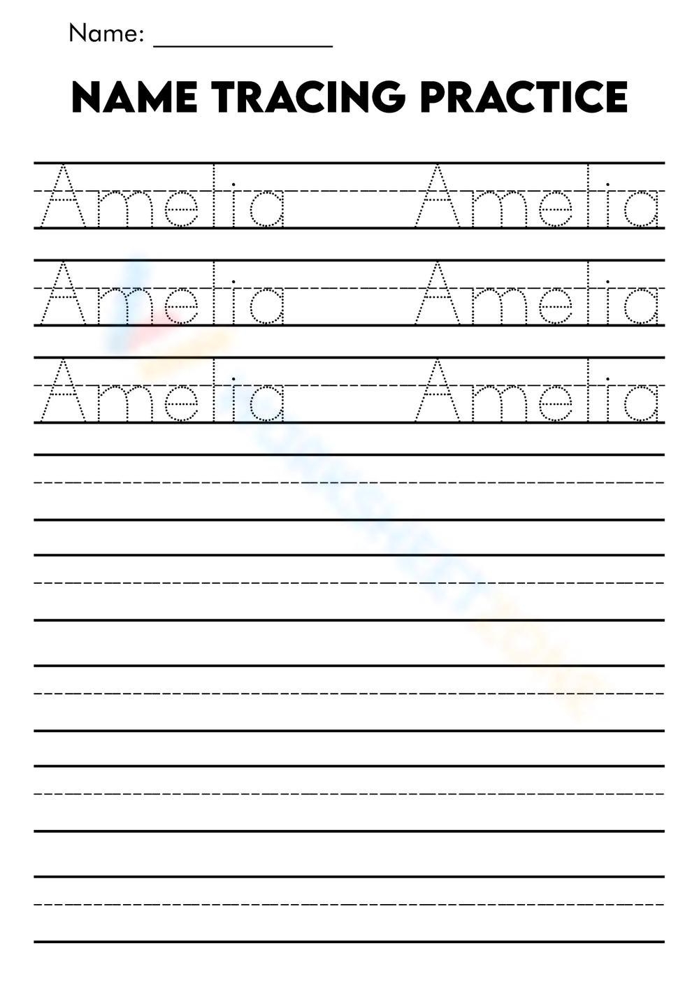Indented Handwriting Practice For Kids G Name Tracing Worksheets 