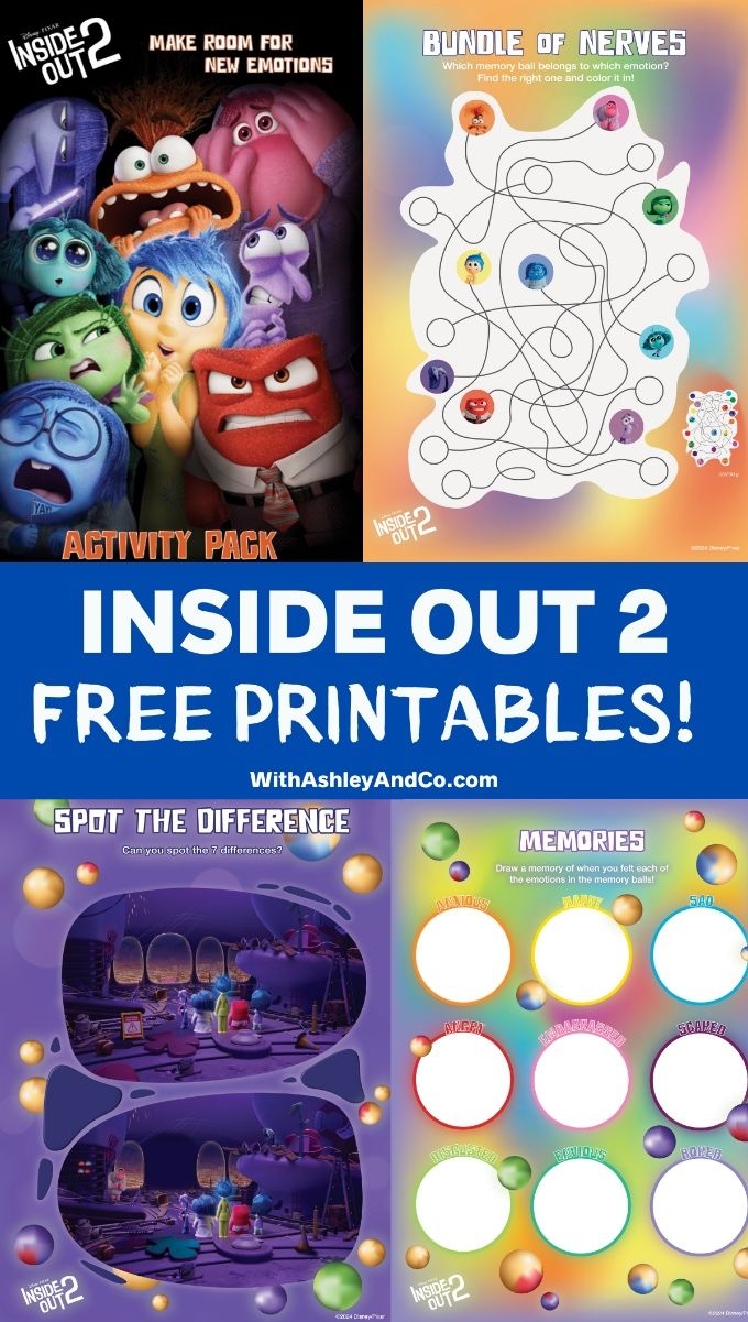 Inside Out 2 Free Printables