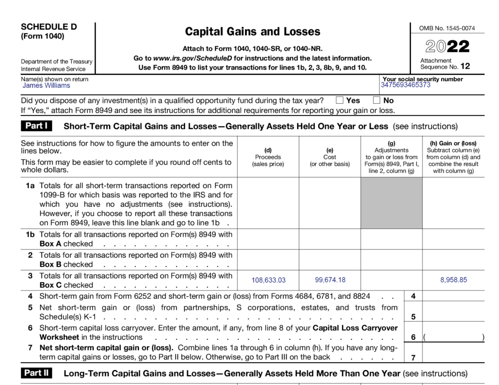 IRS Crypto Tax Form 8949 How To Fill Out Correctly In 2023