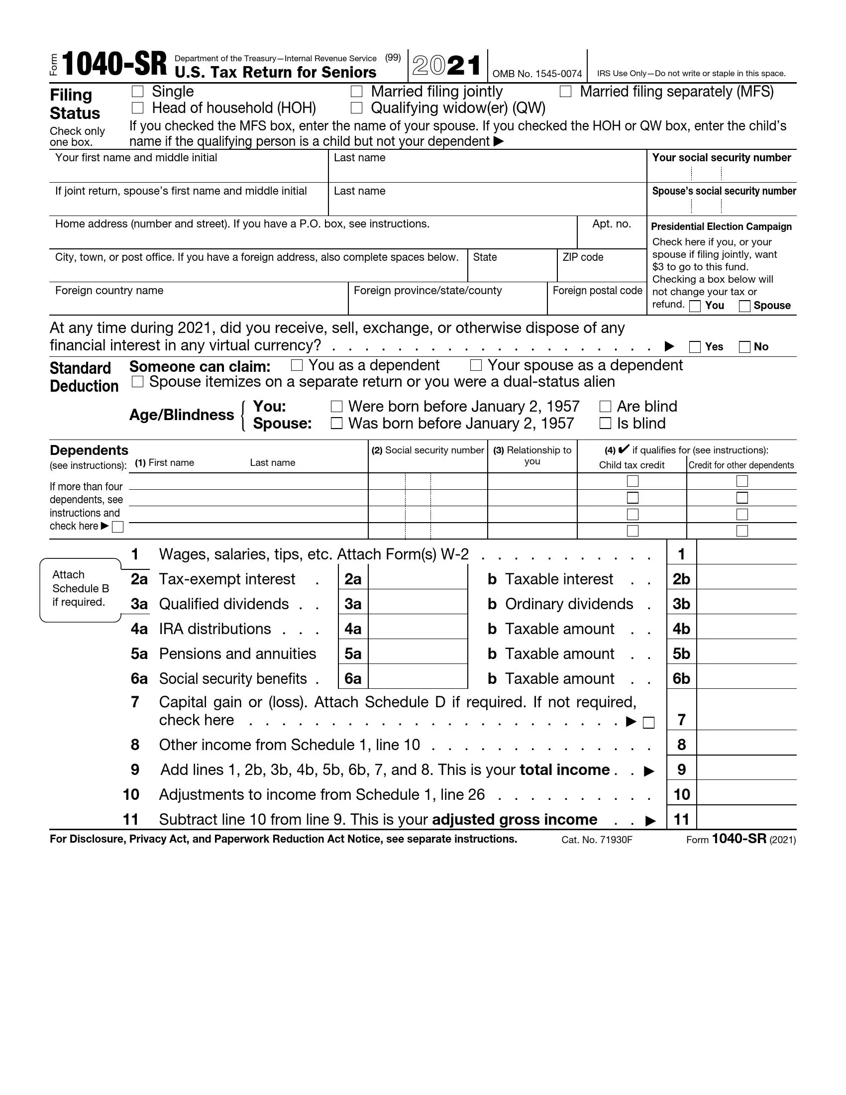Irs Fillable Forms 2022 Tax Return