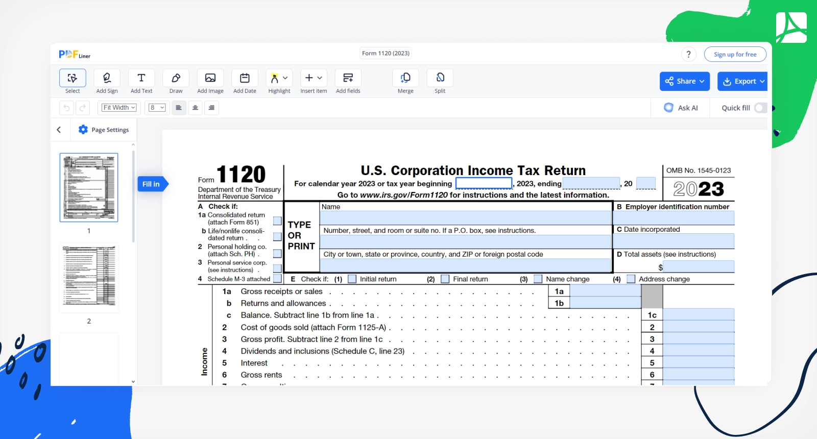 Irs Form 1120s K1 2024