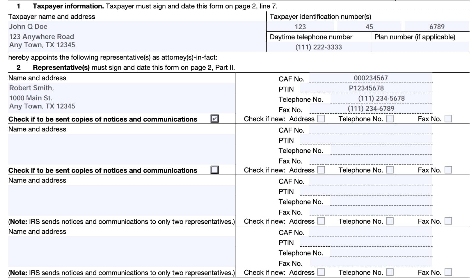 Irs Form 2848 Fillable