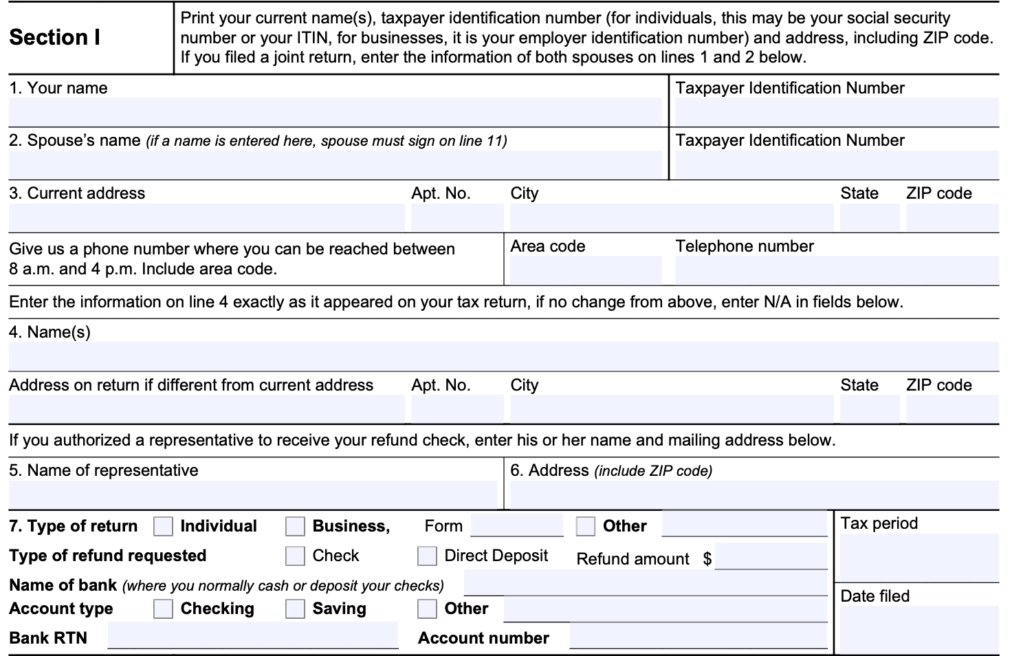 Irs Form 3911 Instructions