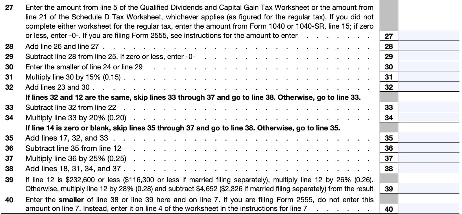 Irs Form 6251 2022