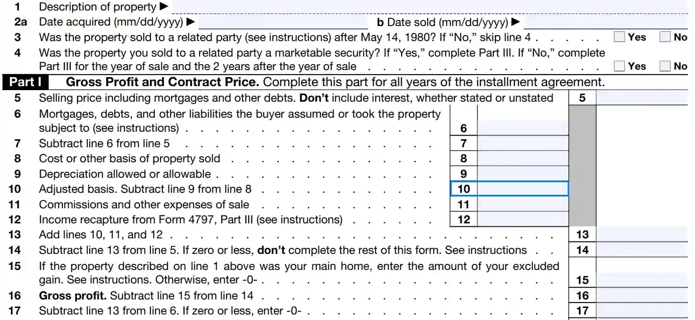 Irs Form Home Sale
