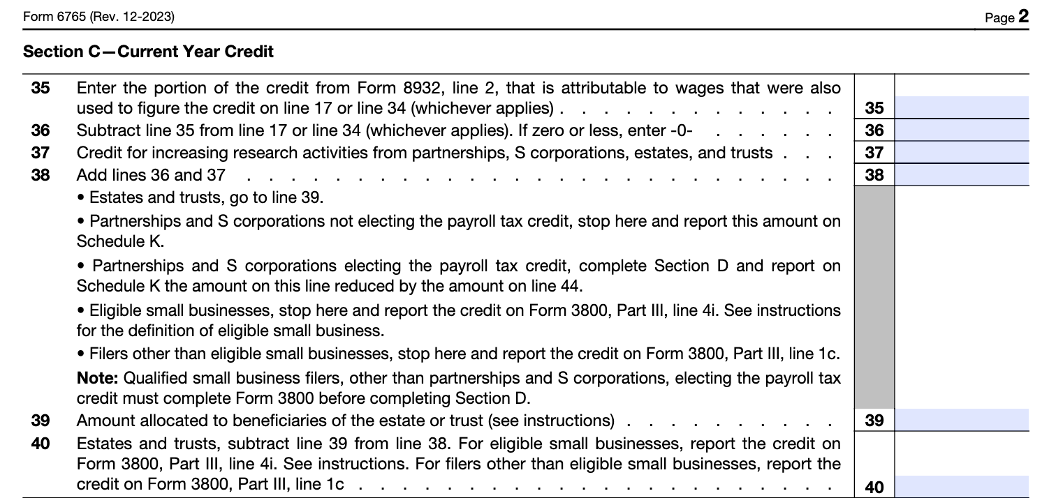 IRS Form 6765 For R amp D Tax Credits What It Is How To File And 