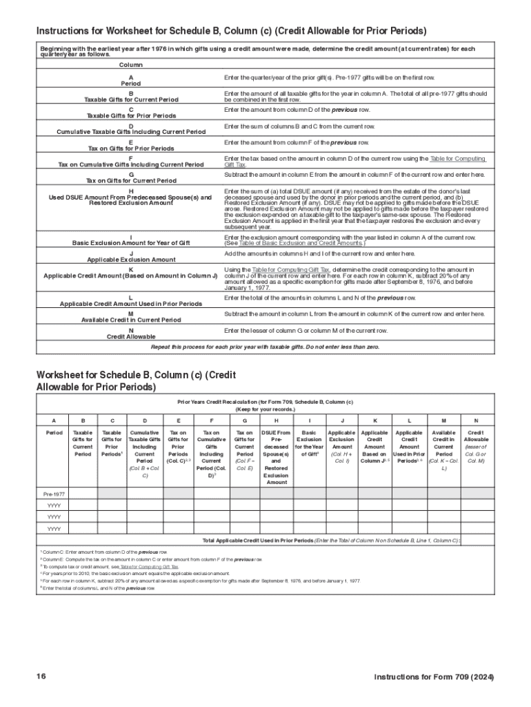 Irs Gift Tax Form 709 2024