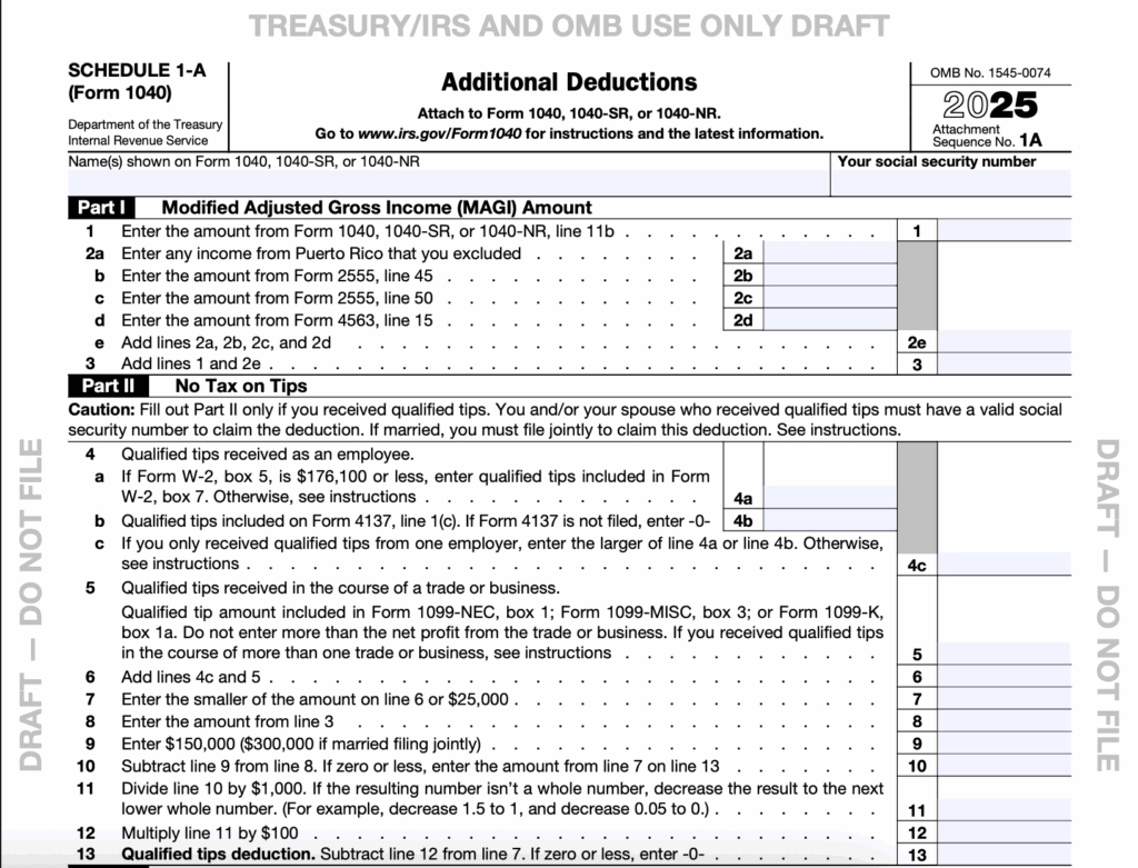 IRS Schedule 1 A 2025 Guide For US Expats Greenback Expat Tax 