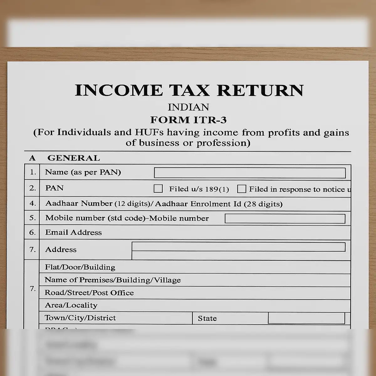 Itr Form 3 For Ay 2024-25