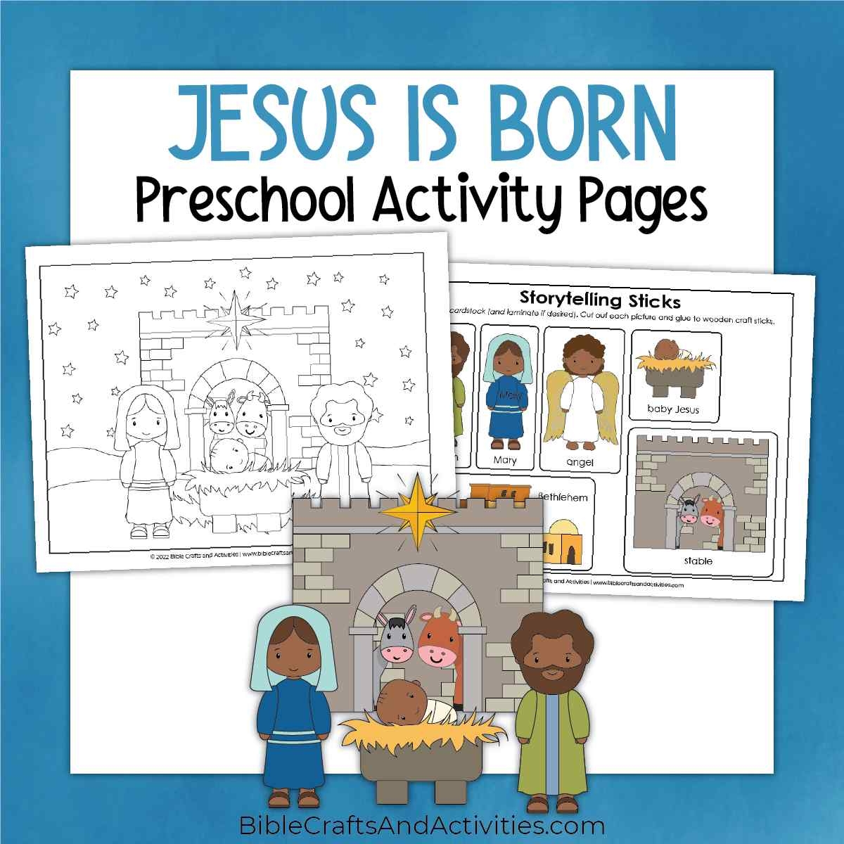 Jesus Is Born Preschool Activity Pages