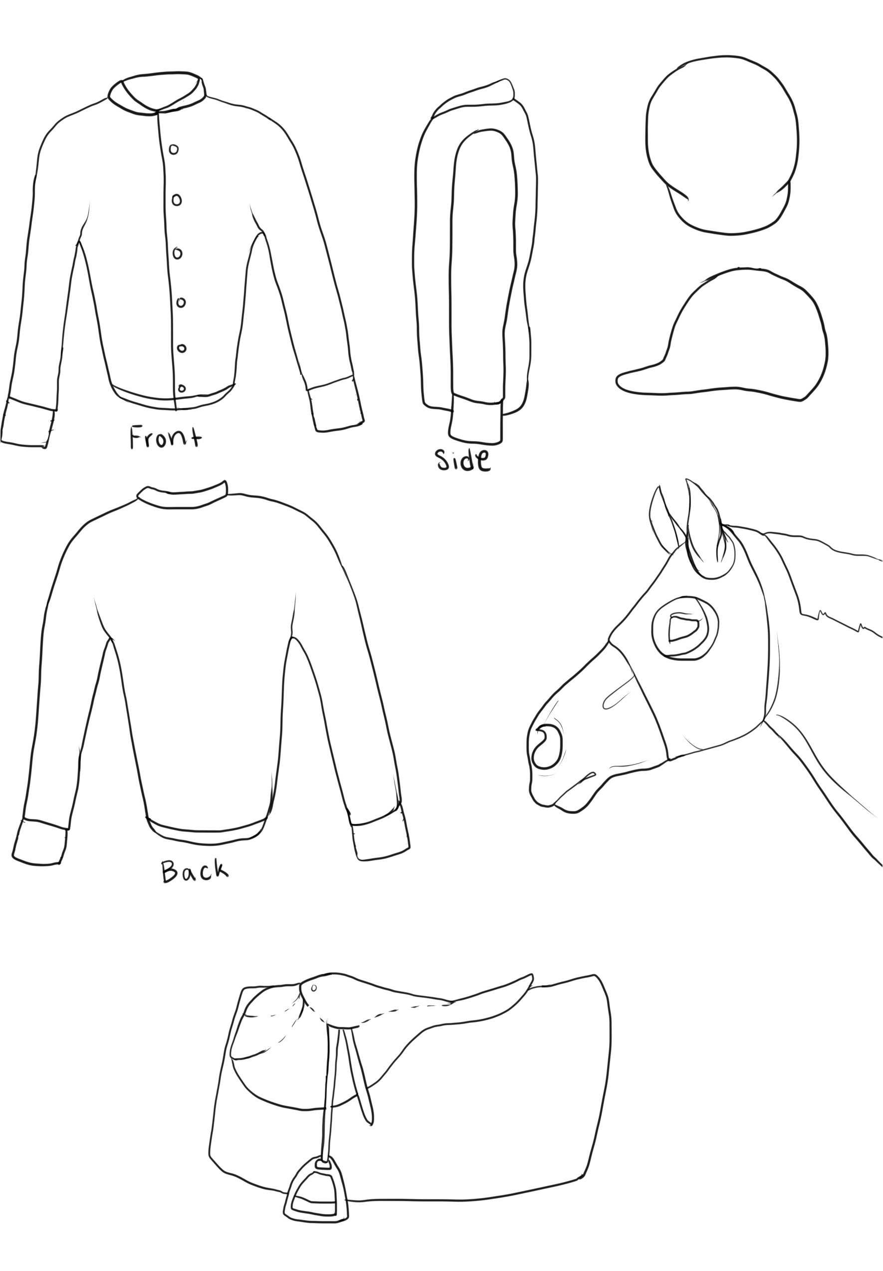 Jockey Silks Template Printable