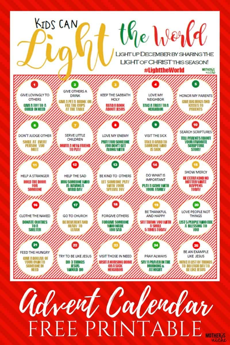 Free Printable Advent For Kids