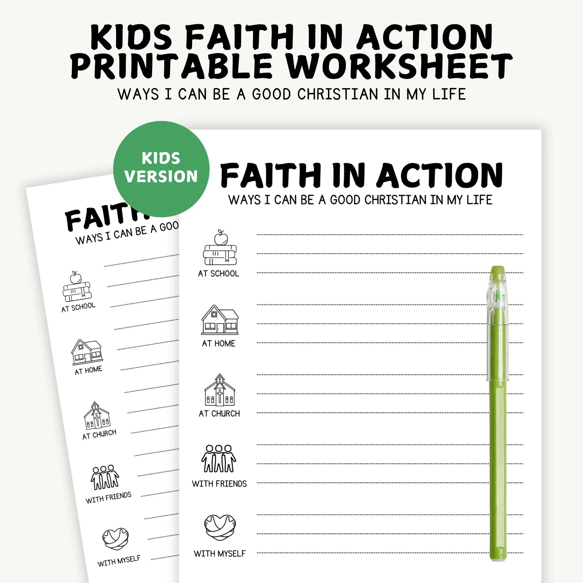Printable Christianity Worksheet