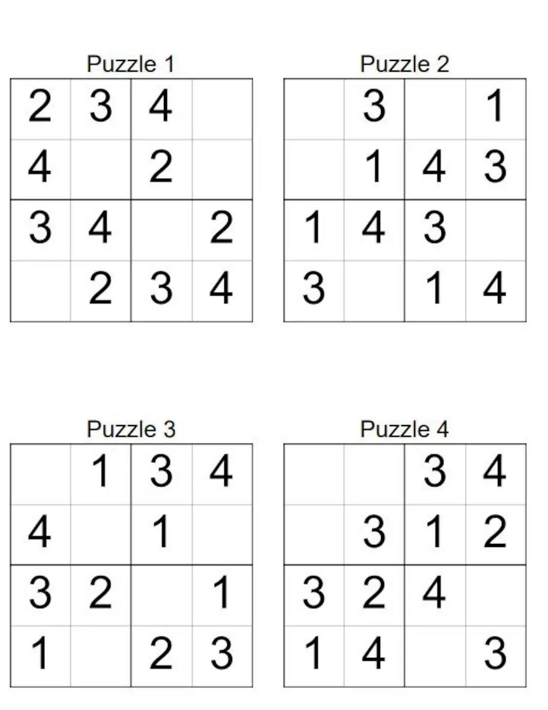 Kids PRINTABLE Sudoku Puzzles INSTANT DOWNLOAD Etsy Australia