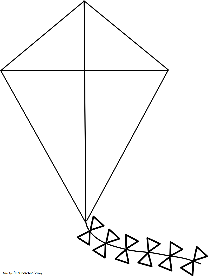 Kite Pattern Coloring Page