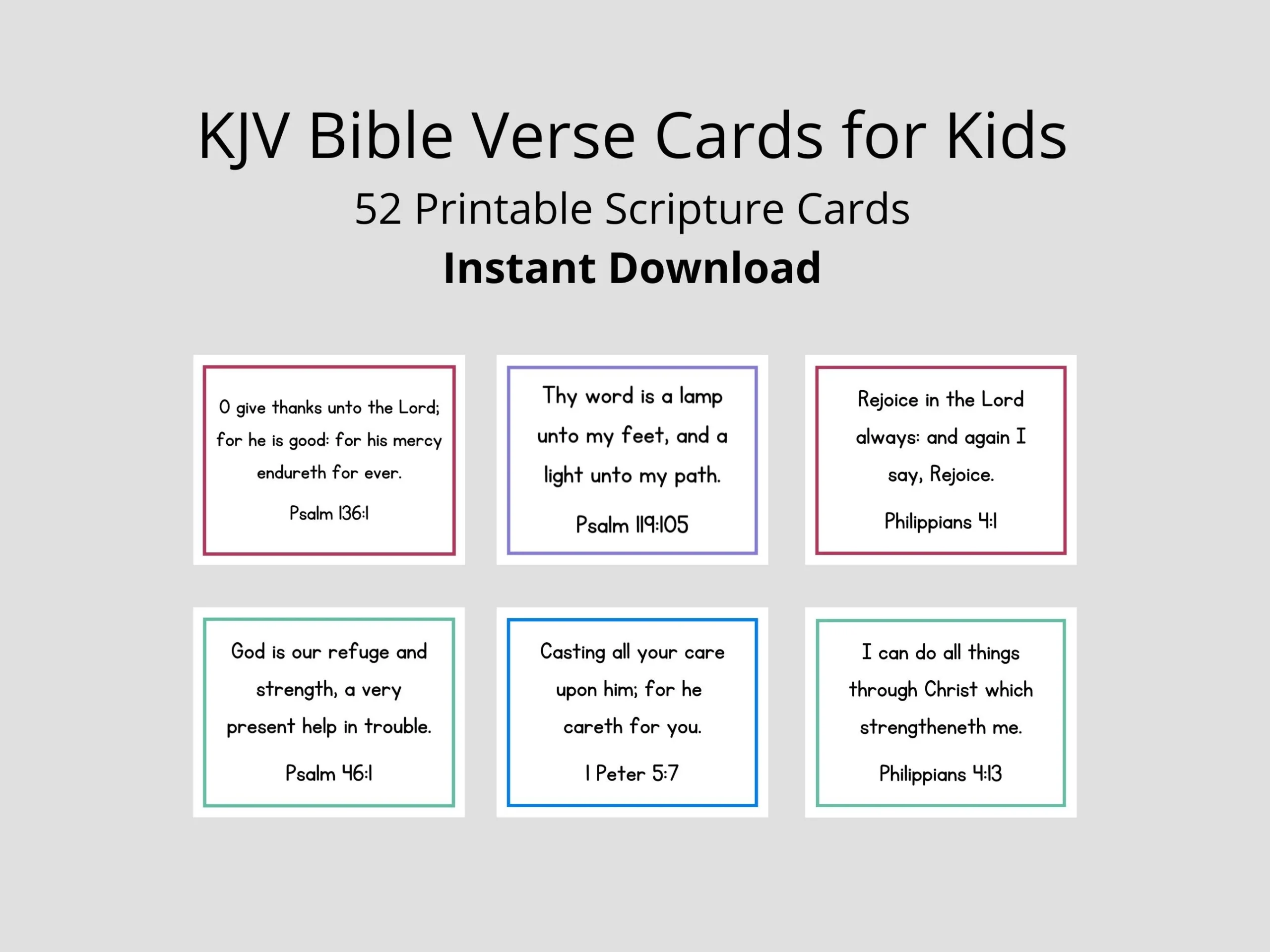 Kjv Bible Verses Printable