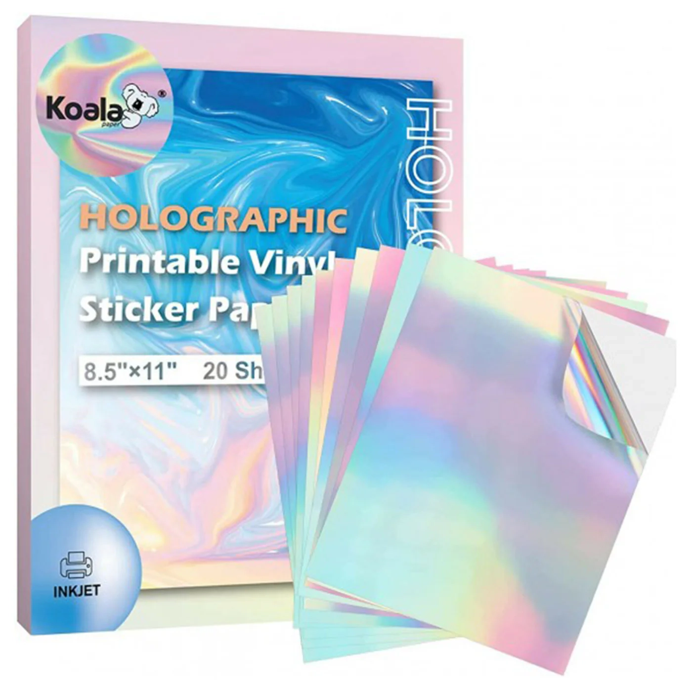 Holographic Printable Sticker Paper
