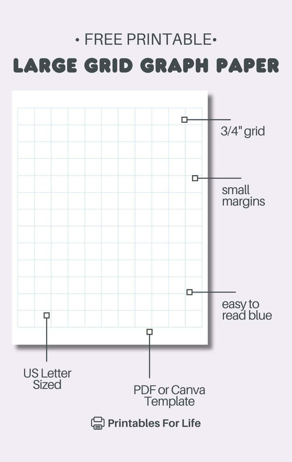 Large Box Graph Paper Free Printable