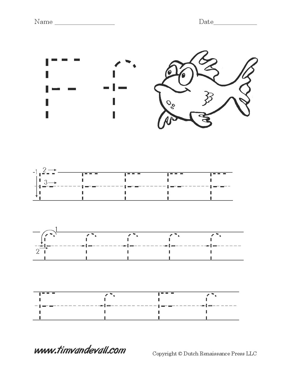 Free Printable Letter F Worksheets Preschool