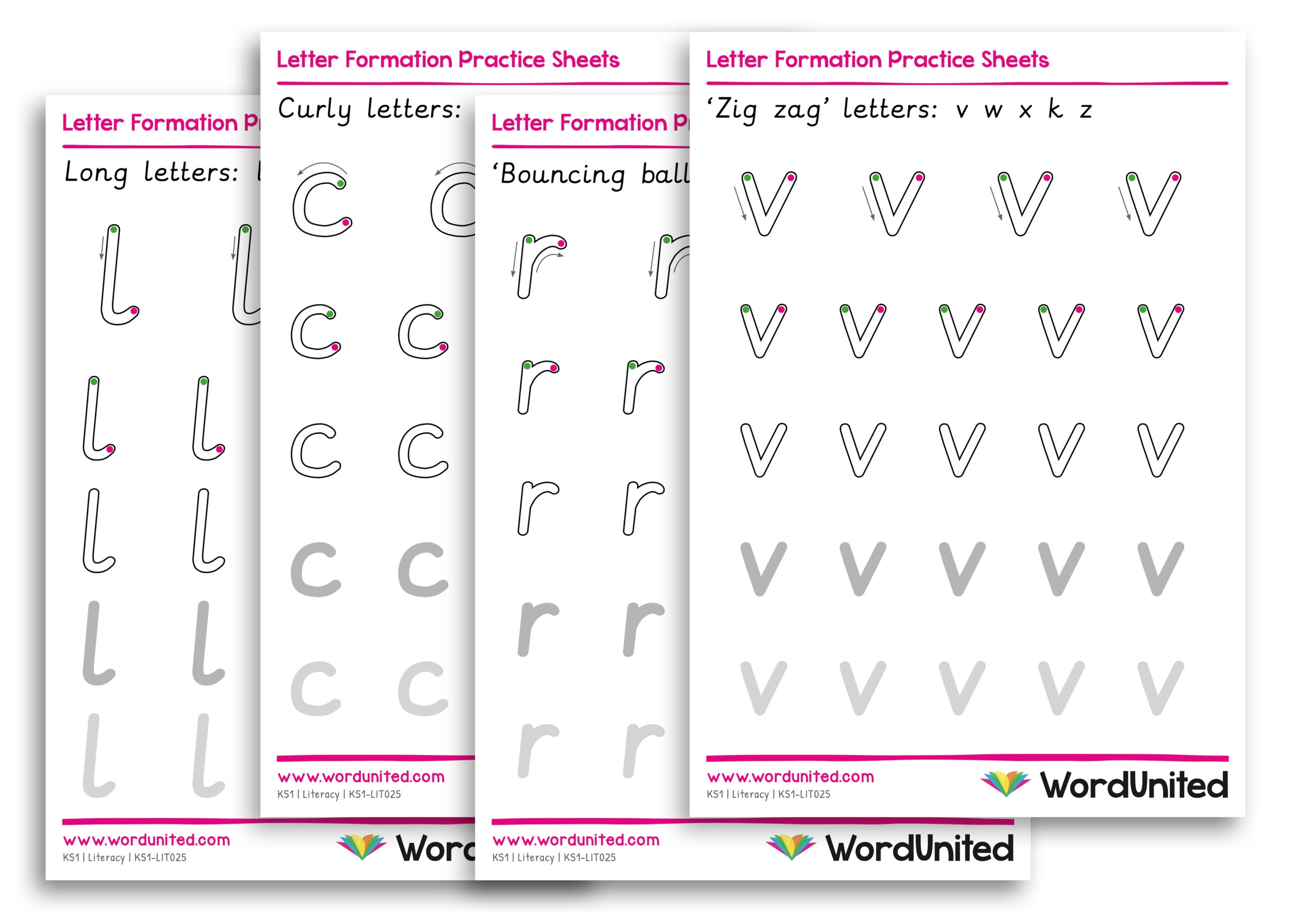 Printable Letter Learning Sheets