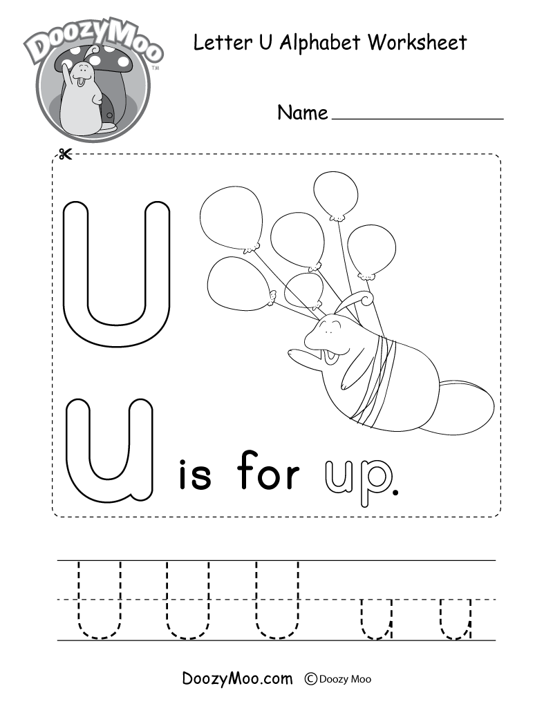 Printable Letter U Worksheet
