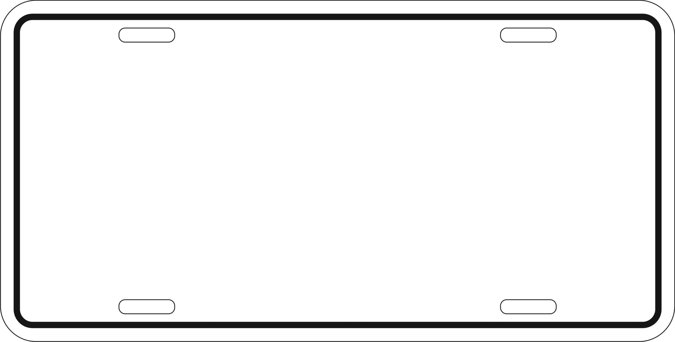 License Plate Template Free Printable