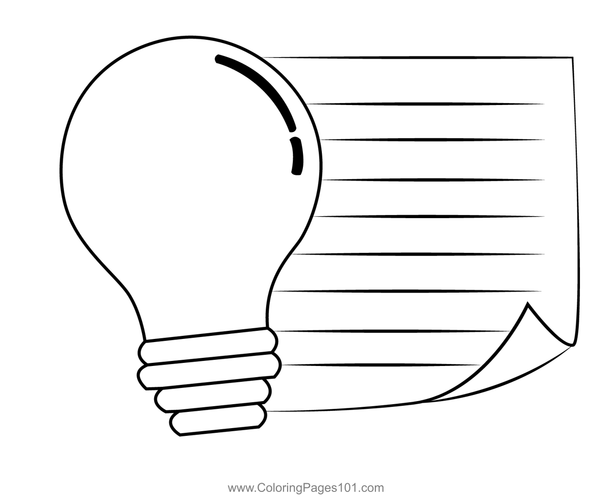 Light Bulb Printable Template