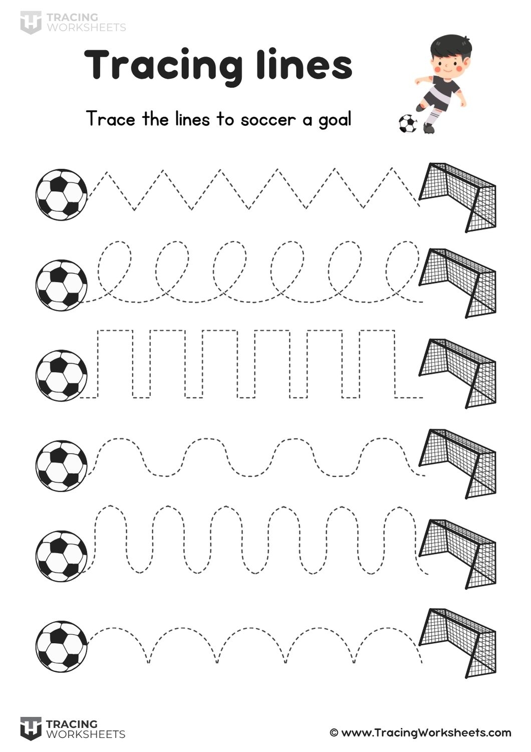 Tracing Lines Worksheets Printable Pdf Free Download