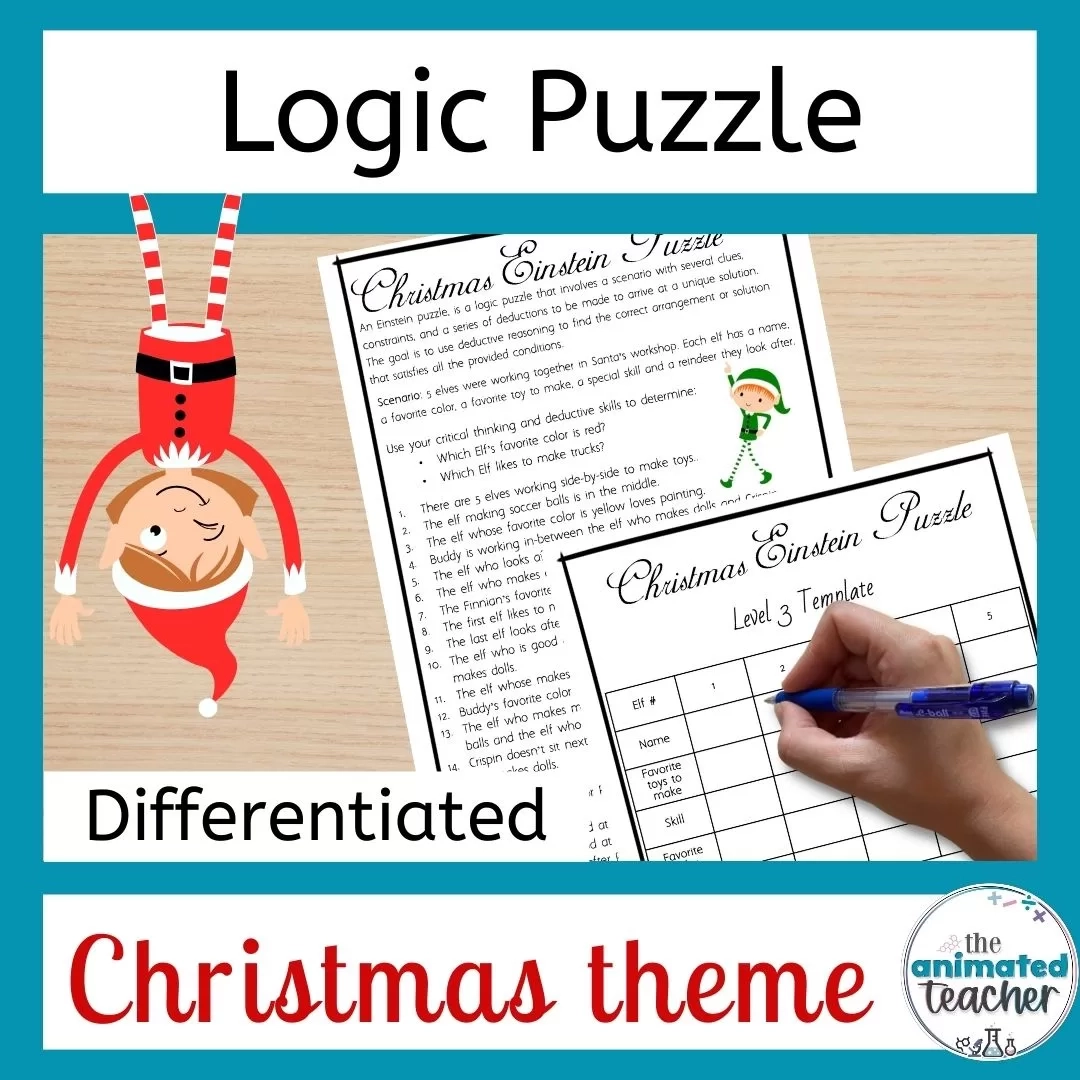 Christmas Logic Puzzles Printable