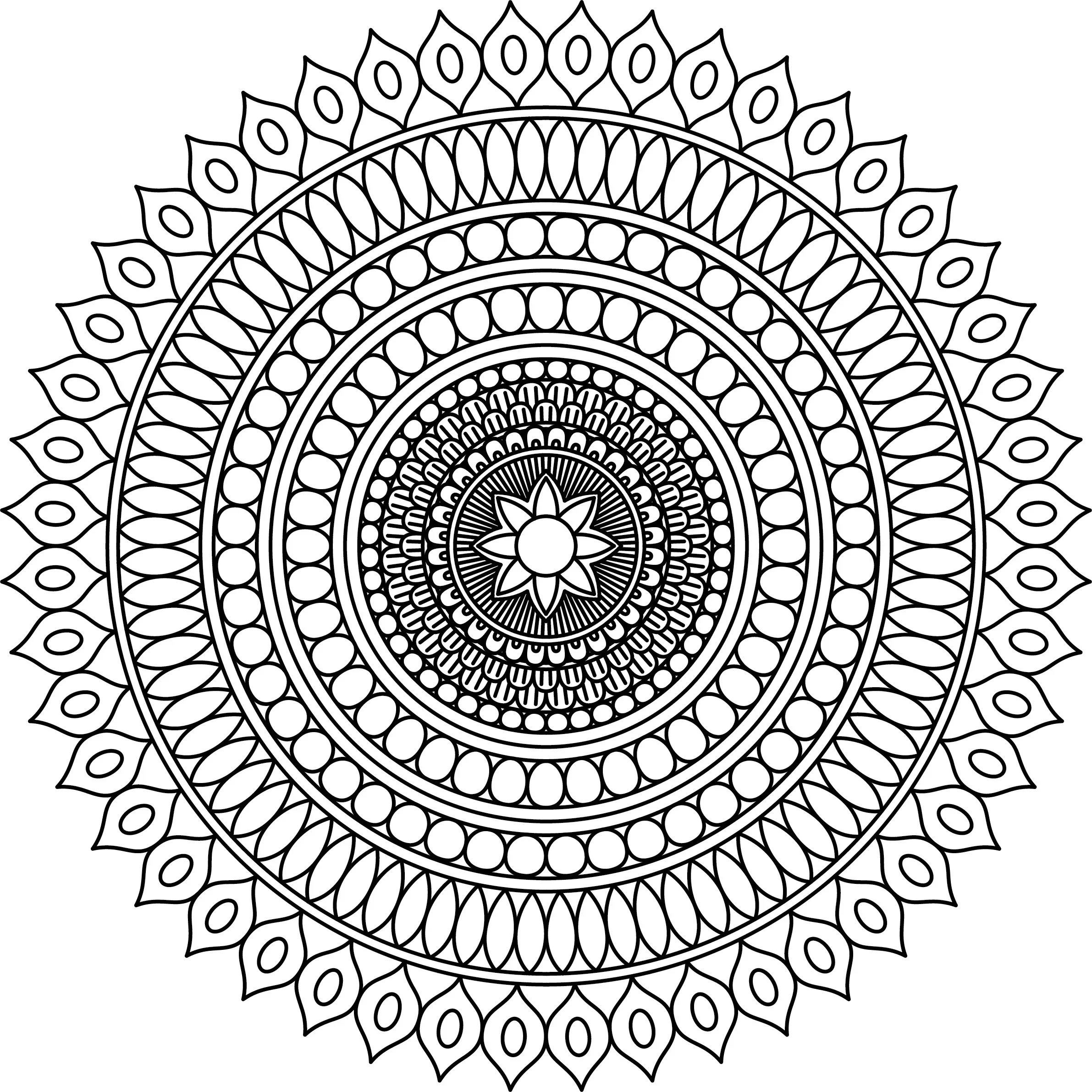Mandala Coloring Pages Adult Coloring Sheet Printable Coloring 