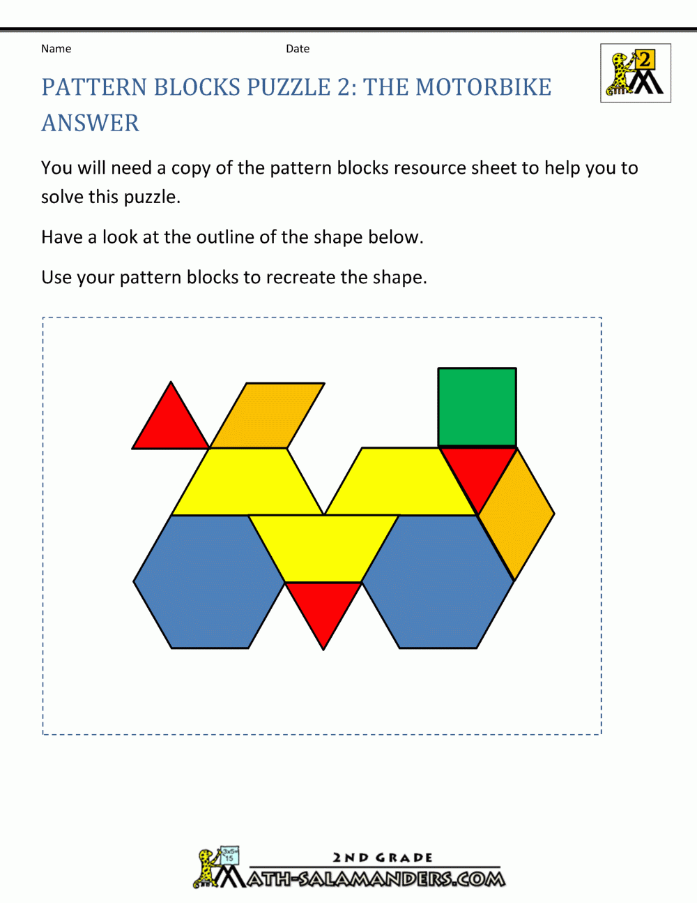 Math Puzzles For Kids Shape Puzzles