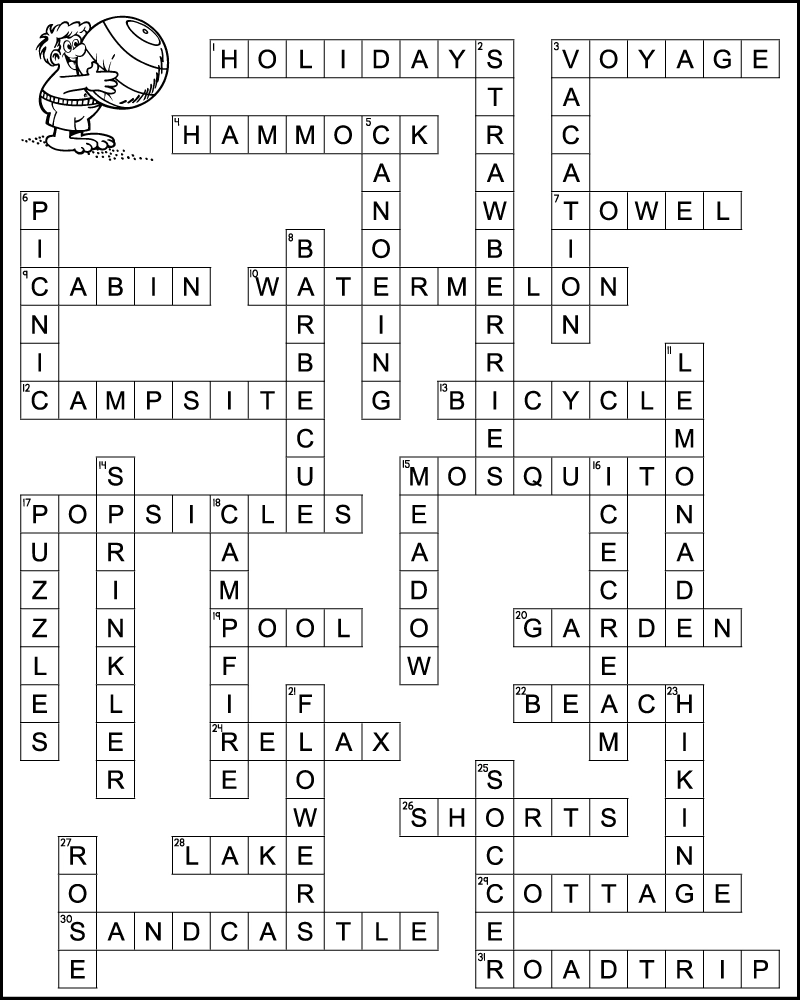 Crossword Puzzles Printable 6th Grade