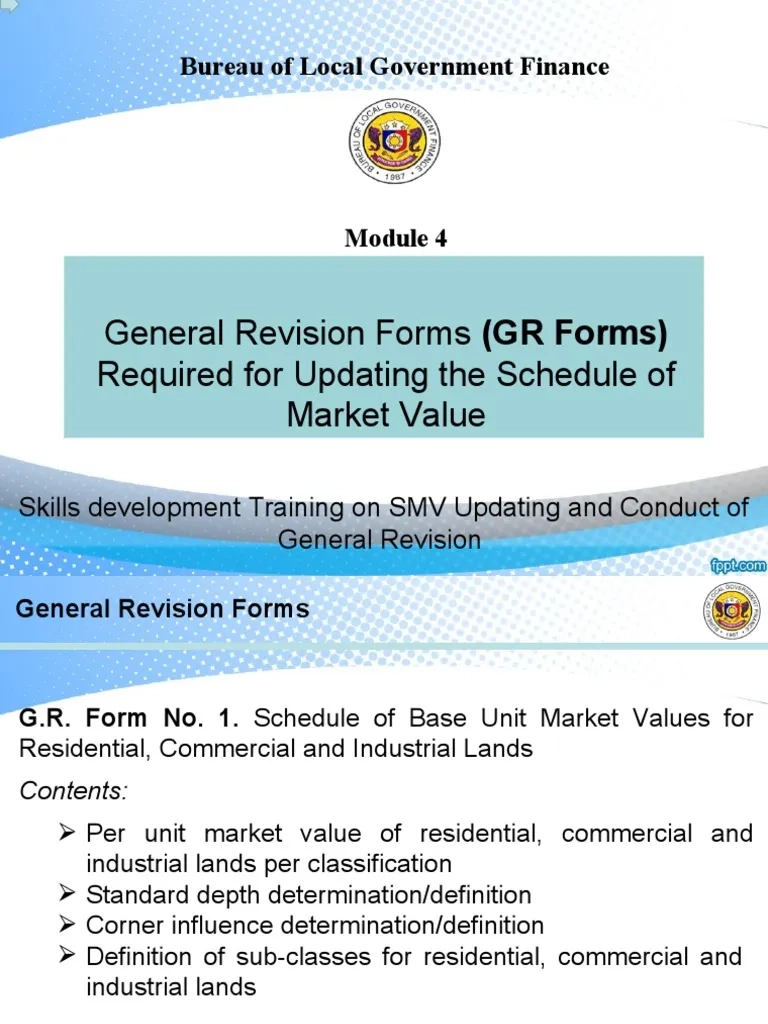 Module 4 General Revision Forms PDF Depreciation Market Value