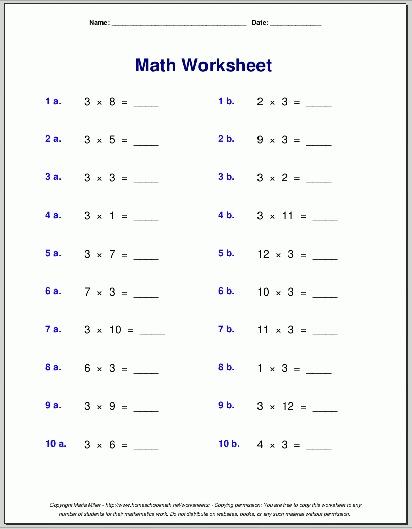 3rd Grade Worksheets Free Printable