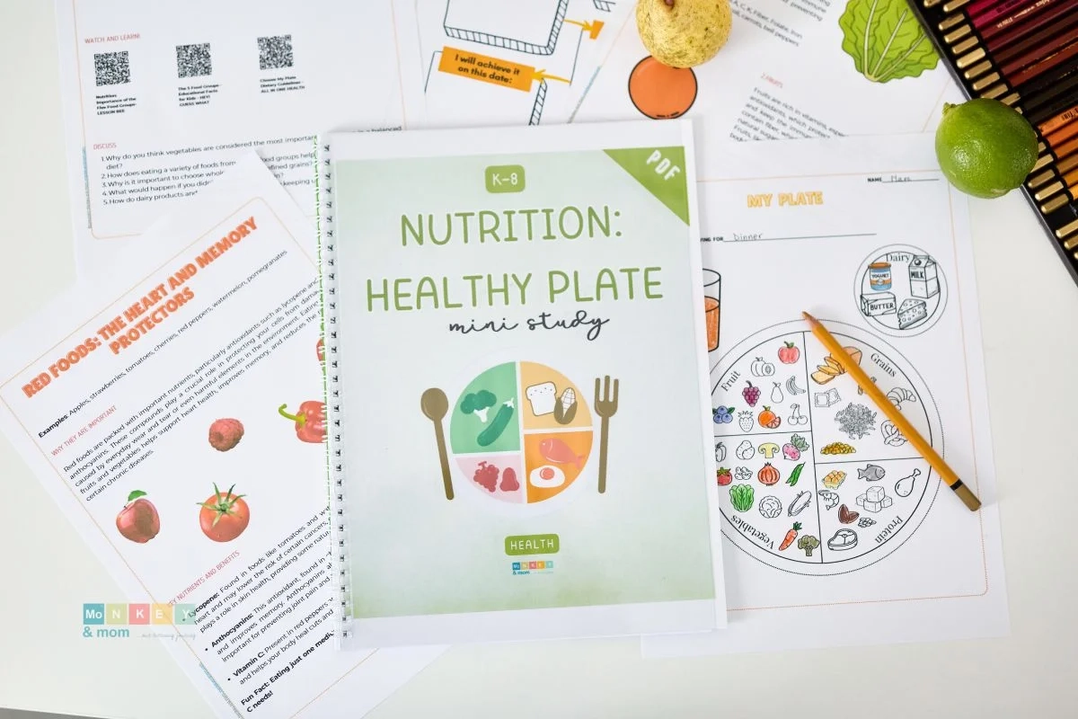 My Healthy Plate Worksheets Nutrition Printables