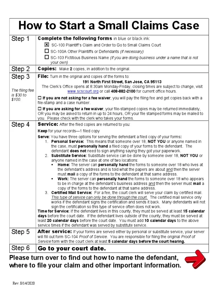 Form Sc 100a California
