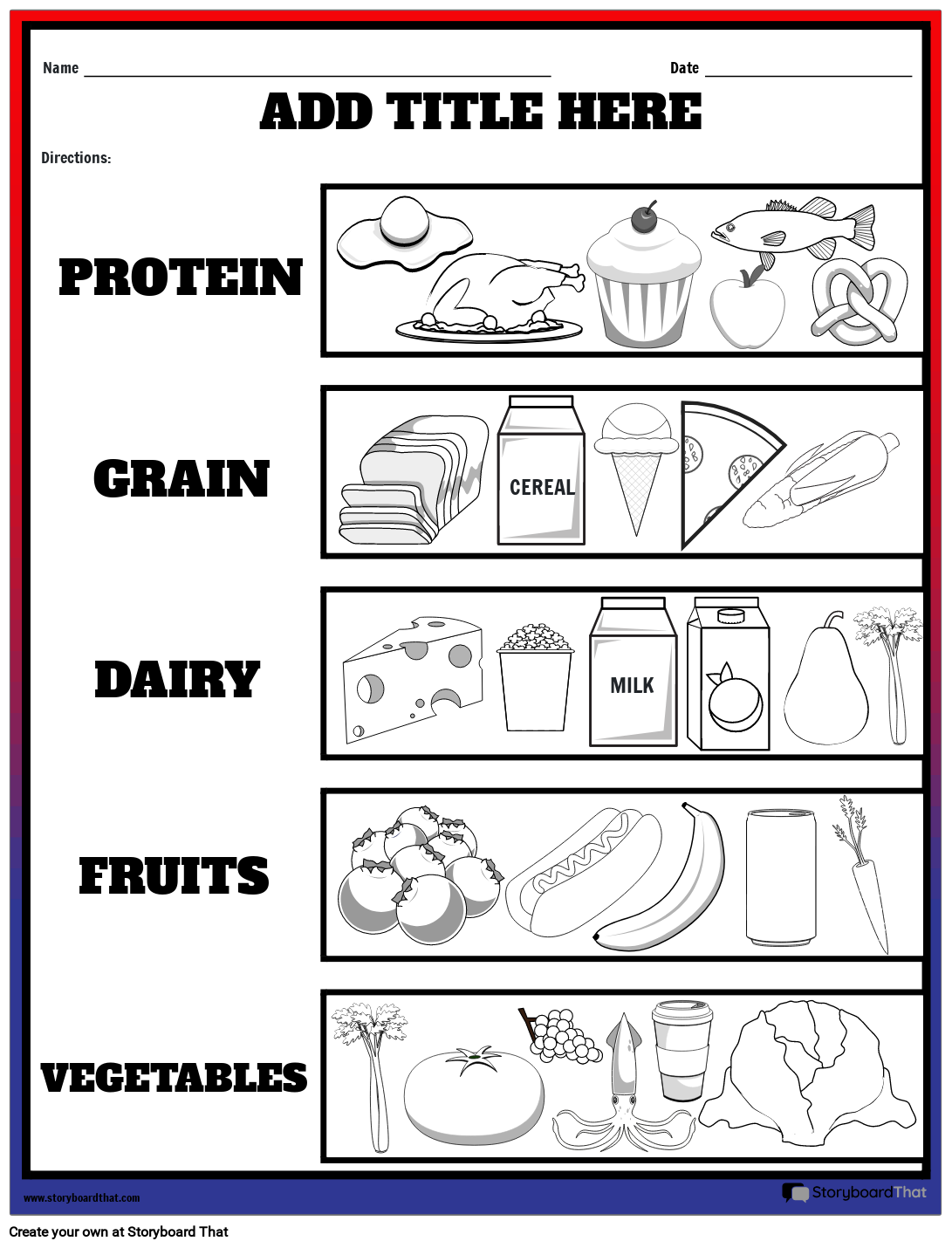 Healthy Eating Printables For Adults